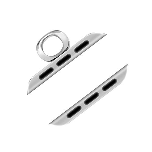 AsiaFly Necklace Pendant Compatible Apple Watch, Infinity & Double Loop Connector for Apple Watch Series 4, Series 3, Series 2, Series 1 Sport & Edition - Silver 42/44mm Infinity