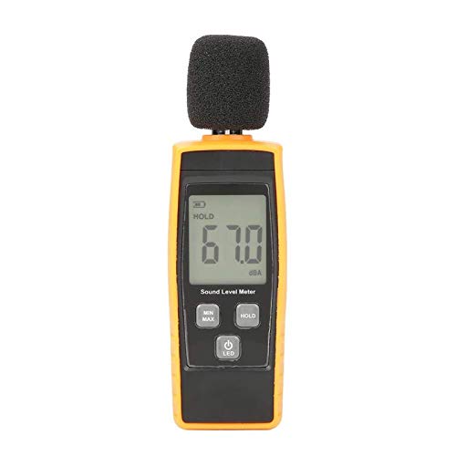 WJJ hsj Medidor de Nivel de Sonido, probador de Ruido LCD Digital Medidor de Nivel de Sonido DB Tester de Ruido Ambiental for Medidas Nivel de Sonido de 30DBA UP-130DBA Prueba