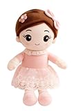 SCOOBA Soft Pink Adorable Baby Doll 40cm Medium - Polyfill Washable Cuddly Soft Plush Toy - Helps to Learn Role Play - 100% Safe for Kids (Baby Doll Pink)