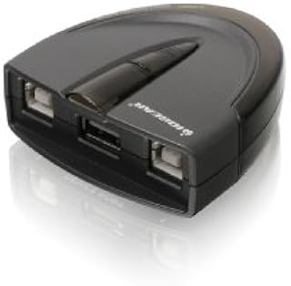 IOGEAR 2 Port USB 2.0 Switch - Auto Printer Switch - Manually or Auto Control - LEDs Indicate - Plug n Play - GUB231