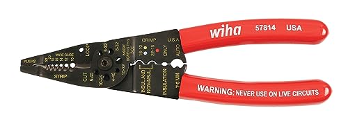 Wiha 57184 Classic Grip Wire Combination Strippers/Crimpers 8.25