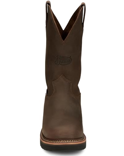 Justin Men's 11" Carbide Pull-On Work Boot Soft Toe - Ow44404