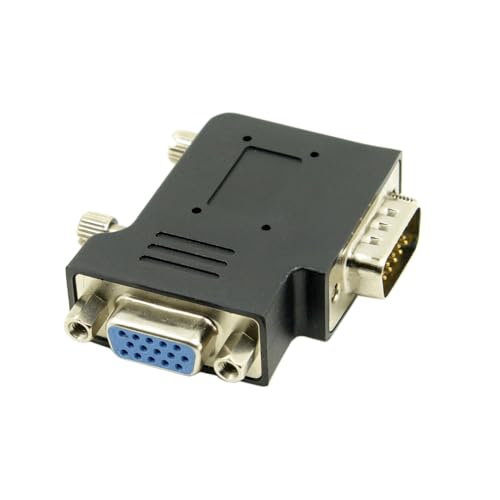 Adaptador VGA ángulo recto macho a hembra 90 grados miniatura 4