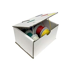 Remington Industries 26UL1007SLDKIT UL1007 26 AWG Gauge Solid Hook-Up Wire Kit, 300V, 0.0190" Diameter, 25' Length