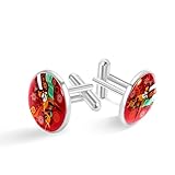 Gemelos elegantes para hombre - 1 par de gemelos para hombre. Los gemelos de plata combinan con cualquier color de esmoquin, camisa, corbata, nunca pasan de moda.