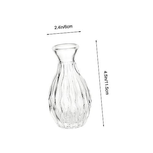 3 frascos difusores de aromas en vidrio transparentes miniatura 2