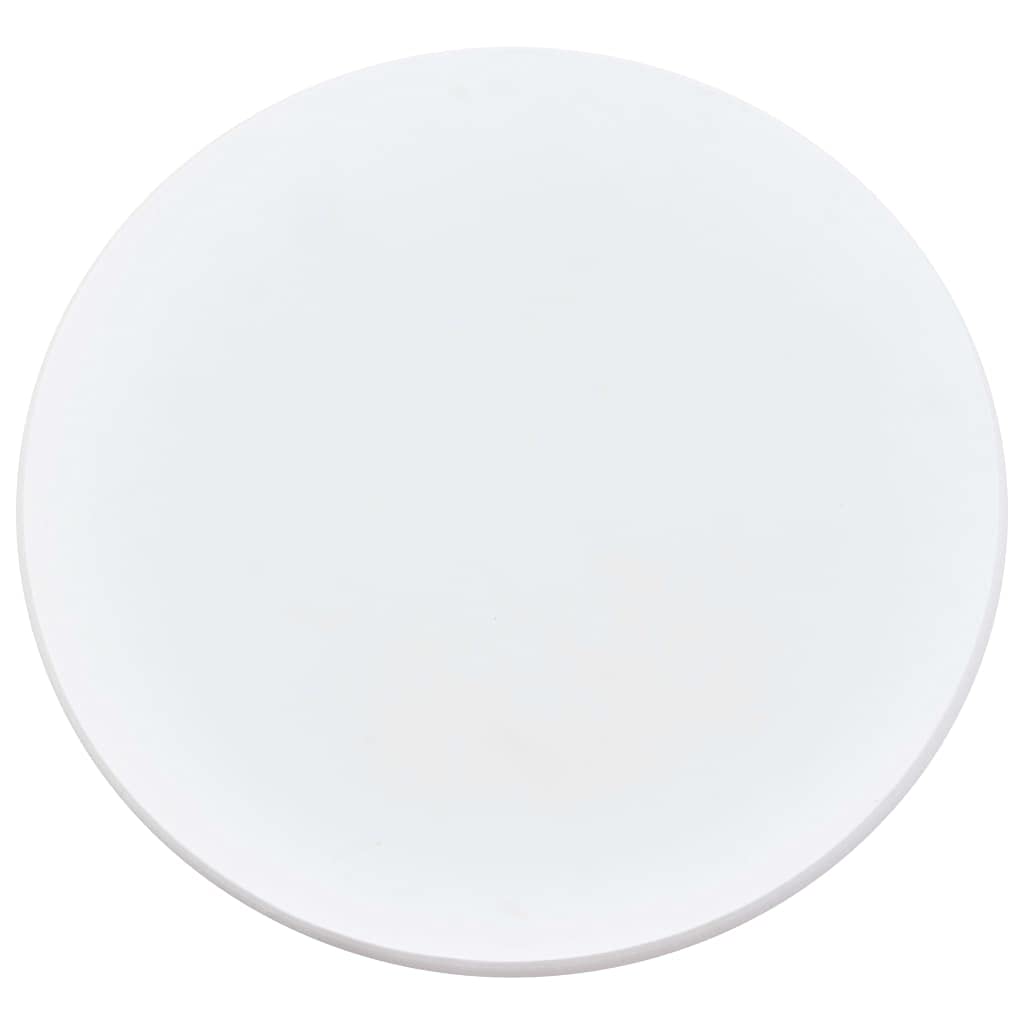 Mesa de bar redonda de 60 cm, color blanco, con patas de metal, altura de 107,5 cm, moderna mesa de bistró para cocina y comedor, mesa compacta para espacios pequeños
