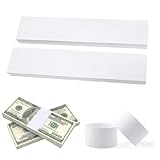 BEPSYOM 100 Stück Selbstklebend Geldschein-Banderolen, Geldschein-Bündel-Streifen, Geld Organisieren Wraps Für Noten (19.2 X 2.9 cm)