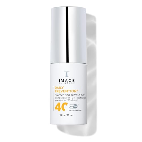 IMAGE Skincare DAILY PREVENTION Protect & Refresh Mist, SPF 40 Broad Spectrum Sunscreen Spray, 1 Fl Oz Travel Size