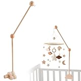 Stabil und schön: Das besondere Design der Baby Mobile Halterung macht den Mobile Ständer zum Hingucker, durch die Grundfarbe Holzfarbe ist dieser Ständer schlicht gehalten und somit für jedes Kinderzimmer geeignet, egal ob es auf einen kleinen Prinzen oder einen kleinen eingestellt ist Prinzessin.