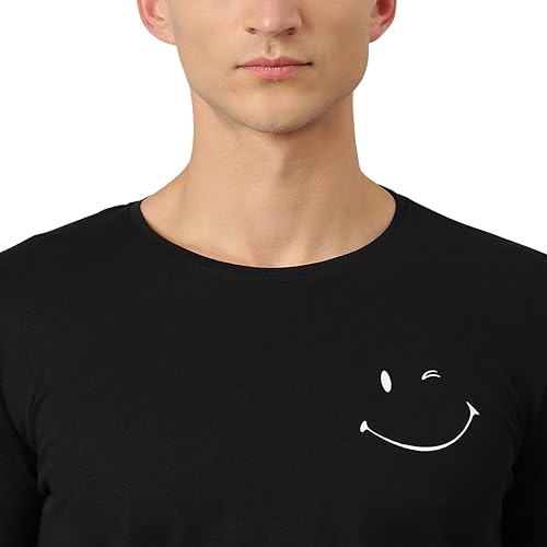 Image of Thomas Scott Men's | Solid | Half Sleeve | Slim Fit | 100% Cotton | Round Neck | Casual Tshirt