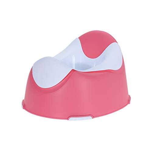 WELLGRO Töpfchen für Kleinkinder mit herausnehmbarem Einsatz - Antirutschfüße - blau oder rosa - Farbe wählbar, Farbe:Rosa