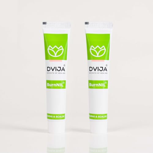Image of Dvija BurnNIL Ayurvedic Gel for Soothing relief - 30gm | Natural and effective healing of Burns and blisters and antimicrobial protection and skin regeneration| Pack of 2