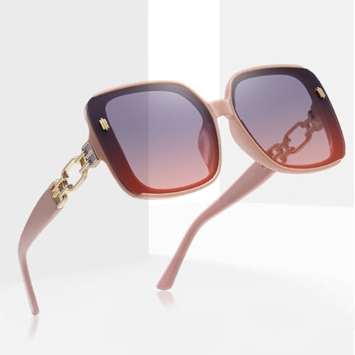 Luxury Large Framed Women's Sunglasses Women's Popular Hollowed Out Leg Sunglasses Gradient Uv4003