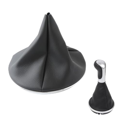 LAKPYN 1 Pièce Soufflet De Levier De Vitesses, Pour Levier De Vitesse De Rechange Voiture pour Fiat Panda 2003-2012 pour Fiat 500 500C 2007-2013(Noir)