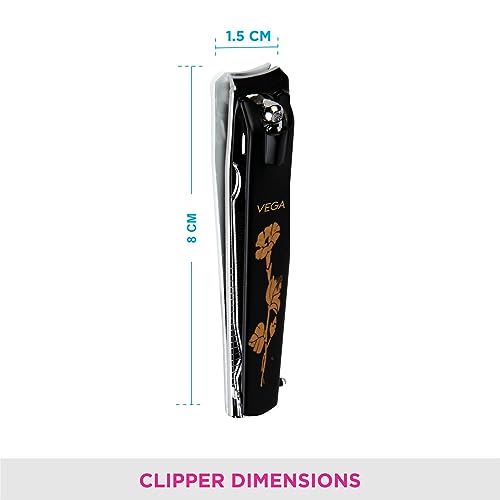 VEGA Large Nail Clipper (Black) (LNC-03) - Image 2