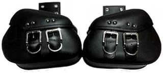 Borsa Moto Borse Sella Cuoio DELL'UNITÀ di elaborazione Laterale Borsa Attrezzi Bagagli Custom Dirt bike Per