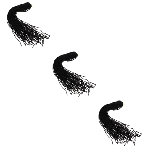 Extension dreadlock crochet hair synthétique noir avec faux locks légers pour homme femme