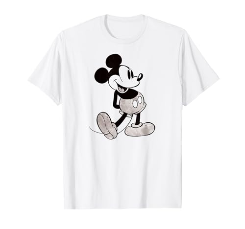 Disney - Black and White Mickey Mouse T-Shirt - image 1