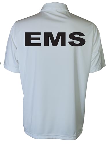 Smart People Clothing EMS Polo with Reflective Designs Front and Back, Performance Polo w/Moisture Wicking Technology2
