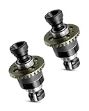 Assembled Differential 30T 0.8Mod V2 Fit for 1/18 ARRMA GROM Typhon Granite GROM Mini Mojave GROM 2S, 2PACK Black