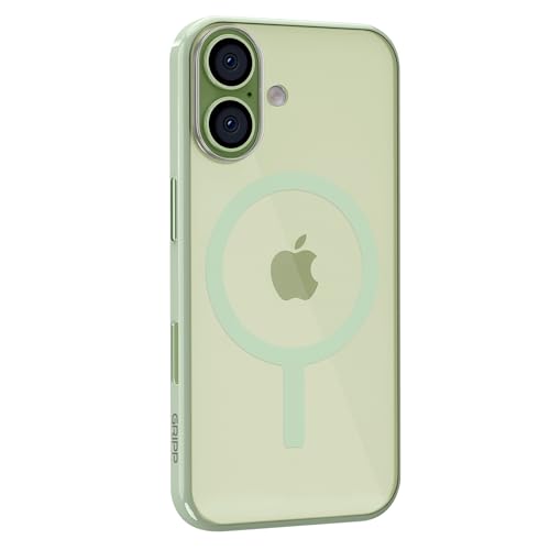Image of GRIPP Flex Case Compatible with Mag-Safe for iPhone 17 | 6ft Drop-Tested with D30 Tech, Transparent Back, Scratch Resistant, Anti-Yellowing, Raised Camera Edges, Anti-Slip Back Cover - Green