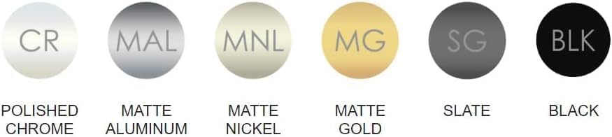 TAG Hardware 2 Pack Concave Shaped Wardrobe Tube Suspended End Caps Closet Rod Support Brackest for Concave Closet Rods (Matte Gold)