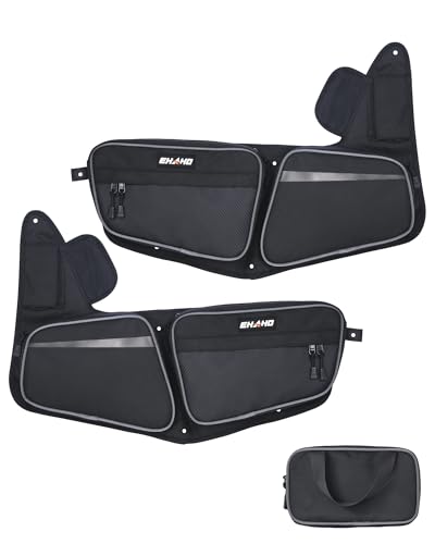 Ehaho 2026 2025 2024 RZR 1000 XP Front Door Bags Large Space UTV Storage Side Tool Bags Waterproof Scratch-Resistant Wear Resistant Zippers Compatible With 2024/2025/2026+ Polaris RZR XP 1000/4 1000