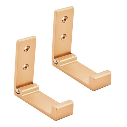 Homoyoyo 2 piezas Ganchos Plegables para Baño y Ropa Perchas de Pared Multiusos con Tornillos de Unidades para Colgar Abrigos y Toallas Diseño Compacto y Resistente