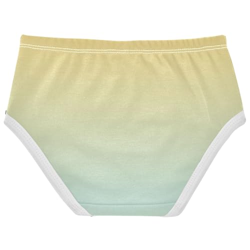 Joisal Stylish Girls Underwear Toddler 2t Cotton Panties for Girl Yellow Powder Blue Gradient Briefs Underpants2