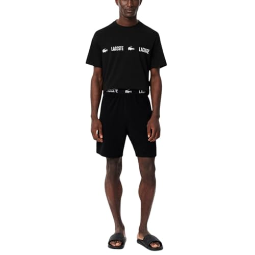 Lacoste mens Cotton Stretch Croc Long Boxer Briefs Pajama Pants4