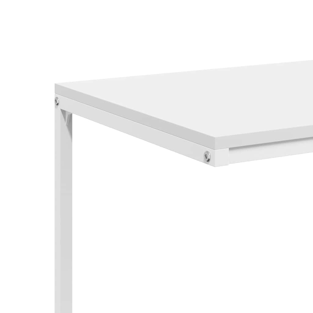 Générique Table d'appoint Blanc 55x35x66 cm Bois d'ingénierie,Meubles,Tables,Tables Basses et Tables d'appoint,Tables Basses,336134