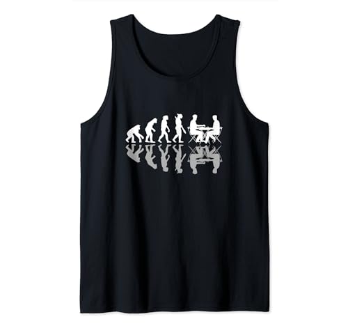 Human Evolution Funny Chess Player Pieces Juegos de mesa Camiseta sin Mangas