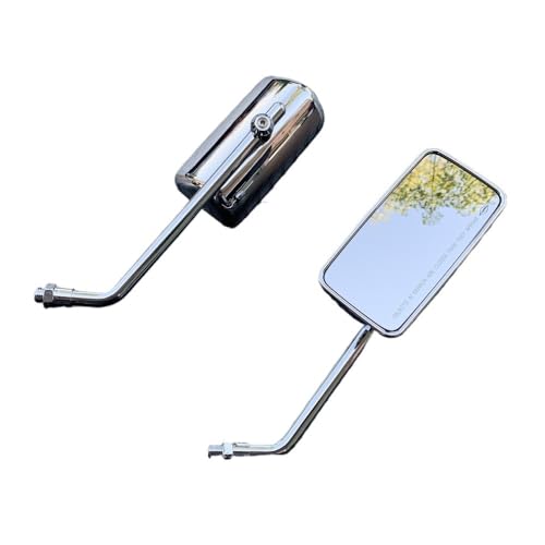 Rétroviseurs moto rectangulaires résistant aux vibrations pour chopper