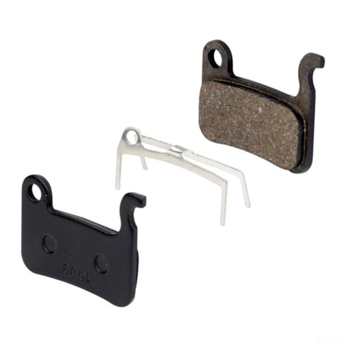 Juego de pastillas de freno de disco de bicicleta con 4 pares de resina de alto rendimiento diseñadas específicamente para la gama Shimano, incluyendo el icónico modelo M596