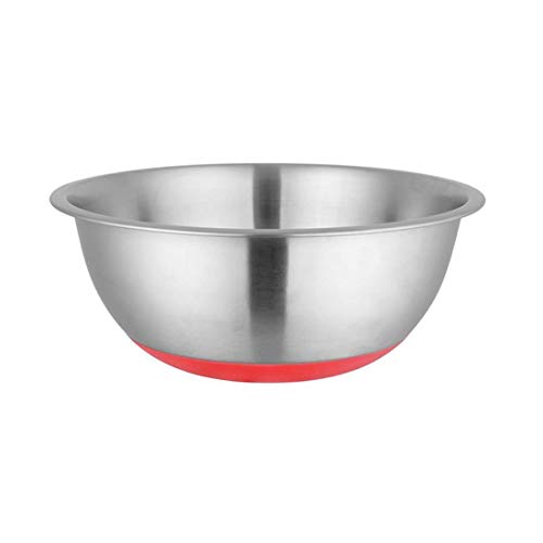 Image of Shri & Sam Stainless Steel Anti Skid Mixing Bowl Ferro Red 1100 ML