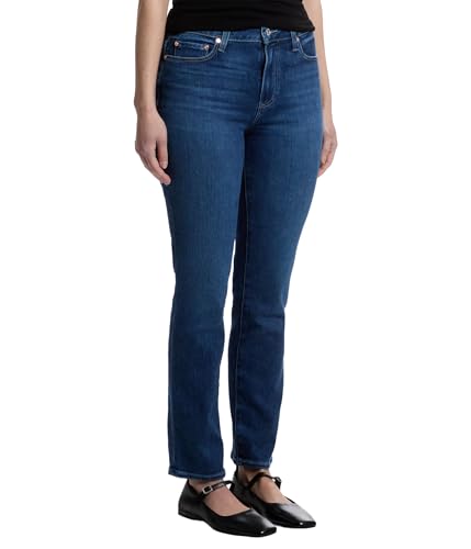 PAIGE Women's White Noise Grand Hem Jeans2