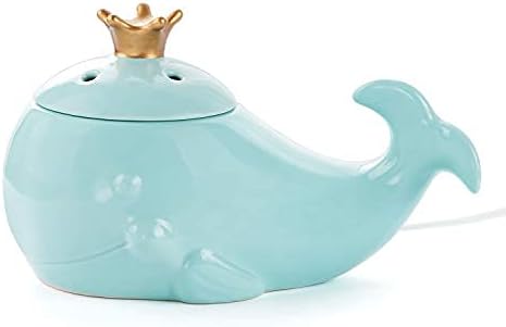 STAR MOON Electric Wax Melt Warmer, Candle Melter Burner for Scented Wax, Scentsy Wax Cubes, Ceramic No Flame No Smoke No Soot-Blue Whale