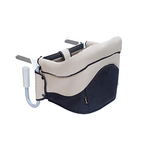 Image of Hook On Chair, Fast Clip-on High Chair, Portable Table High Chair for Home and Going Out (Grey)