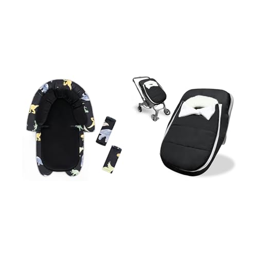 Inserto para asiento de coche infantil y funda, 2 en 1 miniatura 1