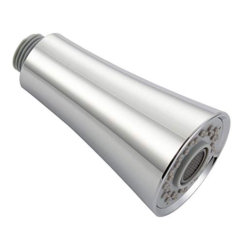 Pull Down Faucet Spray Head, Angle Simple Kitchen Sink Faucet Sprayer Nozzle Head Pull Out Hose Sprayer Replacement Part Faucet Head Kitchen Tap Sprayer Spout, Chrome