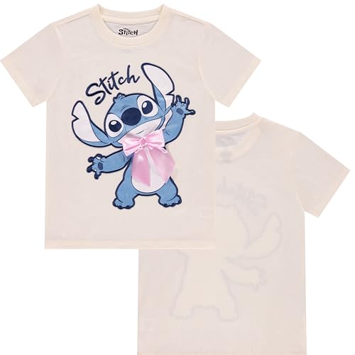 Image of Disney Lilo and Stitch Girls Short Sleeve T-Shirt- Stitch Girls Tee Sizes 4-16