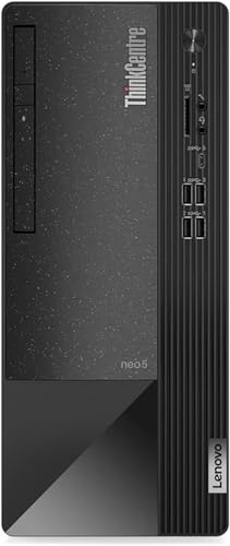Image of Lenovo ThinkCentre Neo 50t Gen 3 Tower Business Desktop Computer, 6-Core Intel Core i5-12400(Beat i7-11700), 64GB RAM, 2TB SSD, 1TB HDD, DVD±RW, 3-in-1 Card Reader, WiFi 6, Desktop Tower, Win 11 Pro