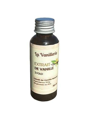 Extracto de Vainilla Borbón de Madagascar Sin Granos 3 Fold Con Alcohol 50ml