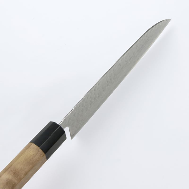 Amazon | 三徳包丁 165mm 両刃 銀三ステンレス 槌目 33層ダマスカス