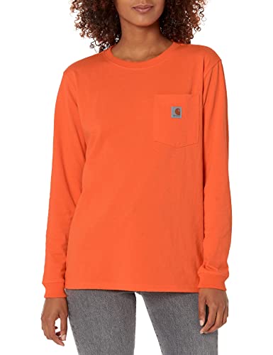 Image of Carhartt Women's 103244 Women's WK126 Workwear Pocket Long Sleeve T-Shirt
