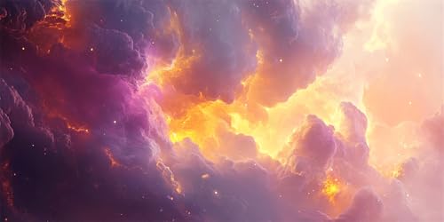 Pintura por Números para Adultos rosa Pintar por Numeros Niños Principiantes nube abstracta,Kit de Pintura al óleo de Lienzo DIY para con Pinceles,Paint by Numbers Acrílico,Mujer Regalo 40x90cm E-1095