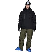 ポンタペス　黒　スキーウェア 上下セット　スノボーウェア スノーボードウェア メンズ レディース スキーウェア