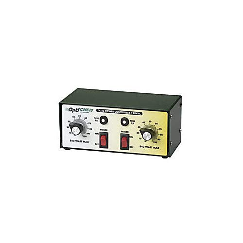 Chemglass CG-15009-01 Series CG-15009 OptiChem Heating Mantle Controller, Double Circuit, 7A, 840 Watts, Per Circuit, 120VAC