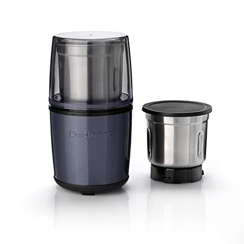 Cuisinart SG21BE Molinillo de especias eléctrico, molinillo para frutos secos, semillas o café, 2 boles de acero inox…